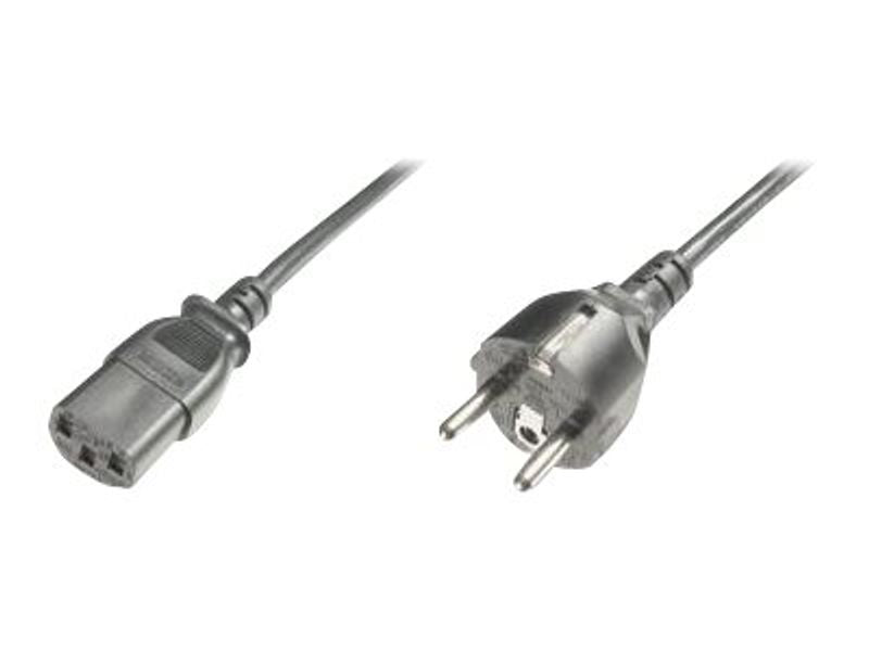 DIGITUS Netzanschlusskabel,1,8m, Schuko - C13, schwarz