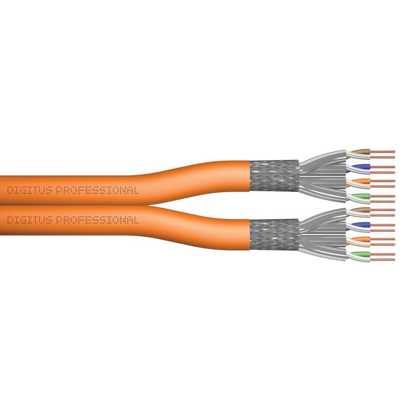 Digitus Patchkabel CAT7a S/FTP LSZH 500m Verlegekabel Orange
