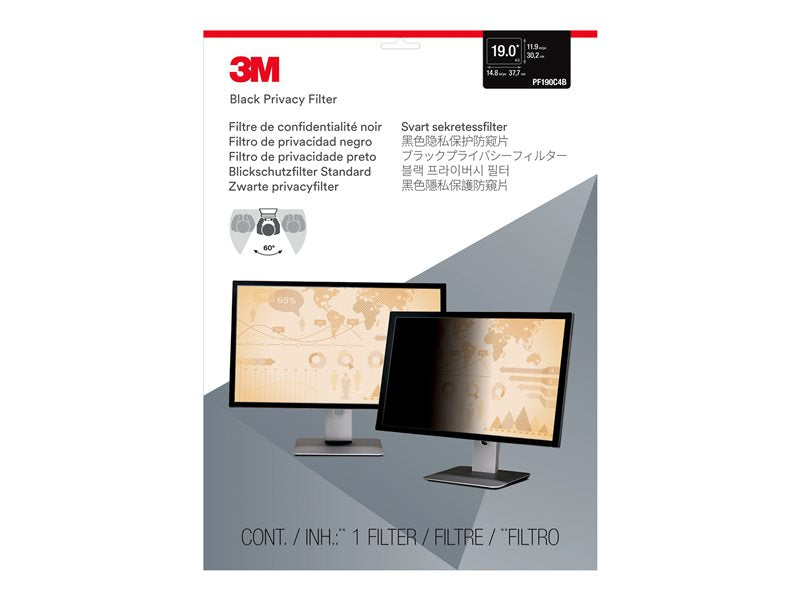 3M PF19.0 19.0" (5:4) Desktop Monitor Privacy Filter Frameless 98044054066