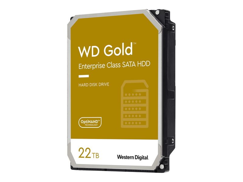 WD Gold WD221KRYZ - Hard drive - Enterprise - 22 TB - internal - 3.5" - SATA 6Gb/s - 7200 rpm - buffer: 512 MB