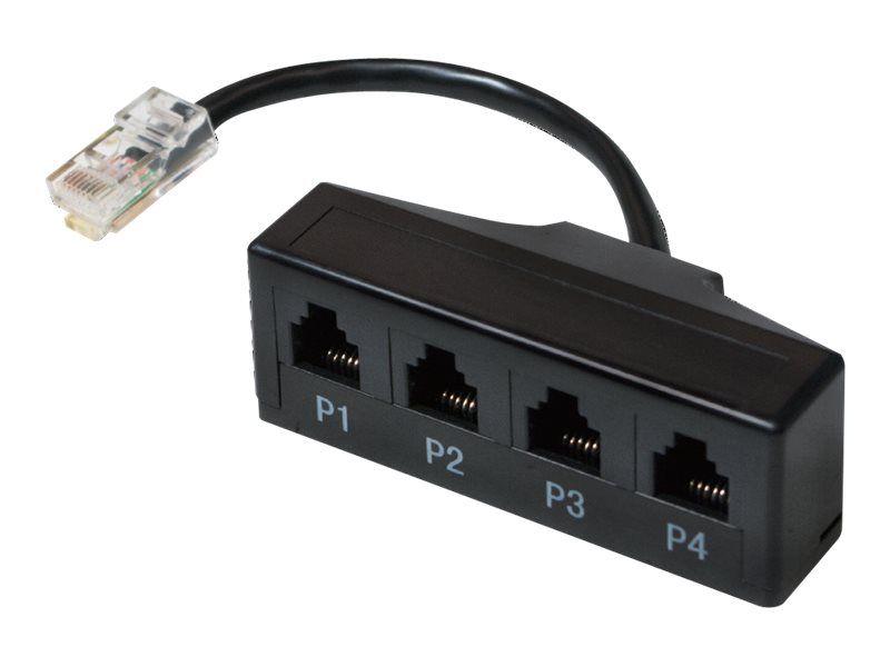 Logilink Modular Adapter 4 Port Telephone Splitter 1*R45 / 4*RJ11