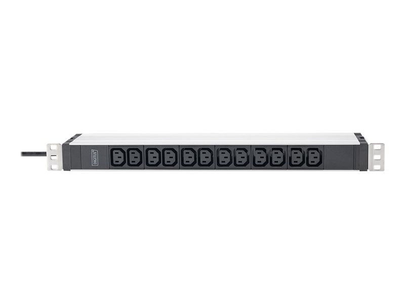 DIGITUS PDU 1U 12xC13 Ausgänge 230V/16A schwarz