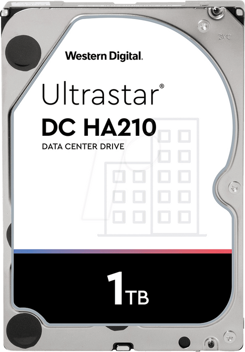 WD Ultrastar DC HA210 HUS722T1TALA604 - Hard drive - 1 TB - internal - 3.5" - SATA 6Gb/s - 7200 rpm - buffer: 128 MB