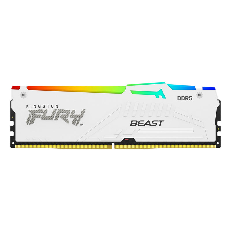 Kingston Technology FURY Beast 32GB 5600MT/s DDR5 CL36 DIMM (Kit of 2) White RGB EXPO