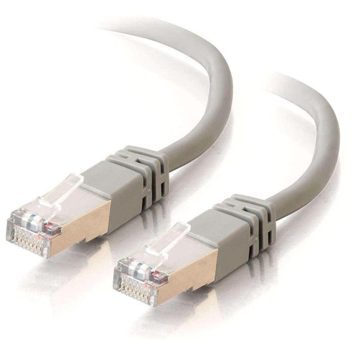 C2G Cat5e Booted Shielded (STP) Network Patch Cable - Patch cable - RJ-45 (M) to RJ-45 (M) - 10 m - STP - CAT 5e - molded - grey