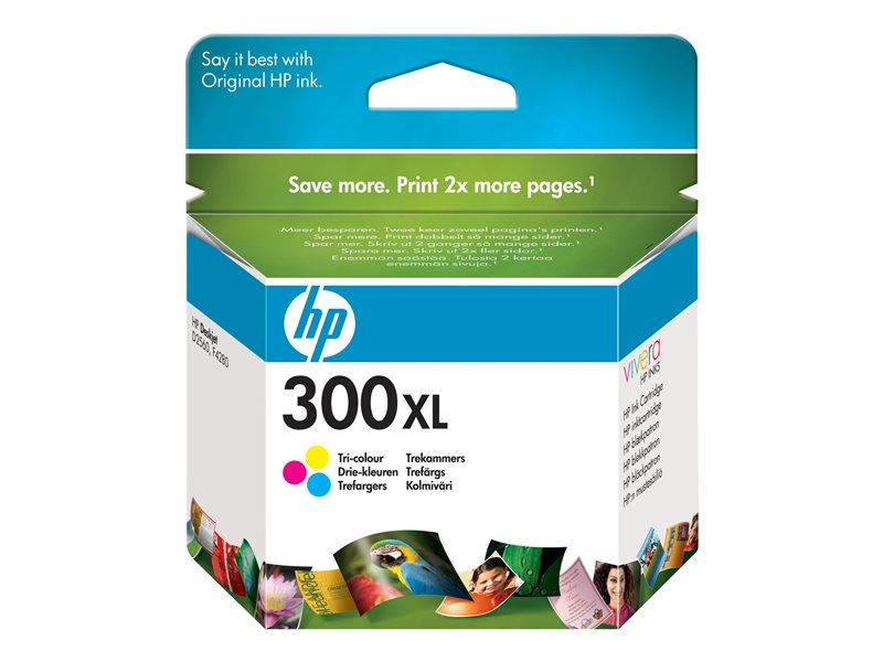 HP 300XL - High Yield - colour (cyanmagentayellow) - original - ink cartridge