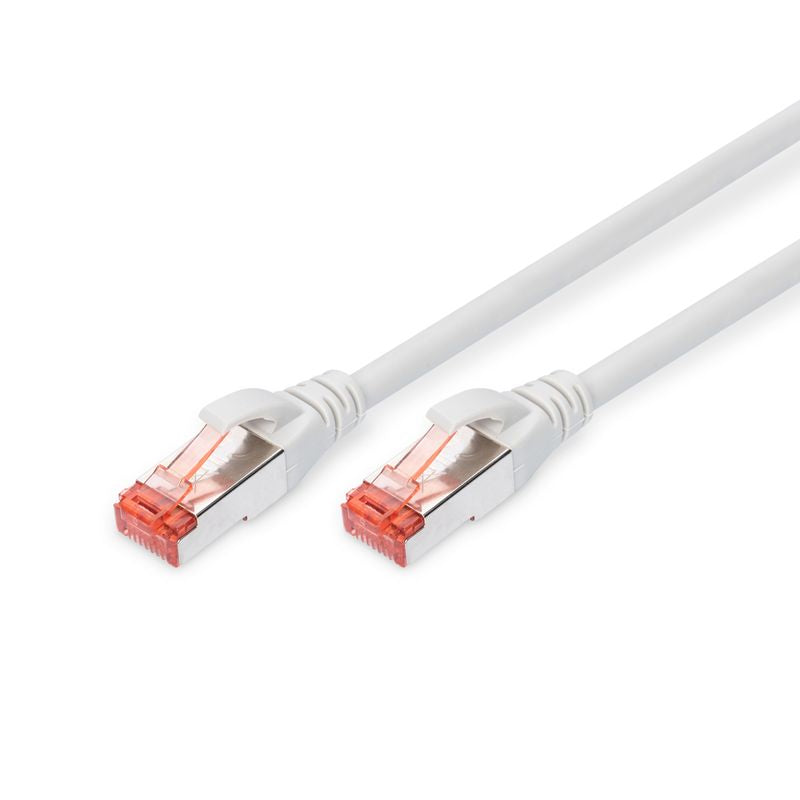 DIGITUS Patchkabel Cat6 S/FTP 2xRJ45 20.0m grau Hebelschutz Polybeutel