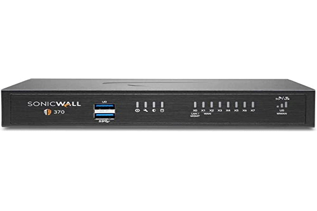 SonicWall TZ370 - Essential Edition - security appliance - 1GbE - SonicWALL Secure Upgrade Plus Program (2 years option) - desktop