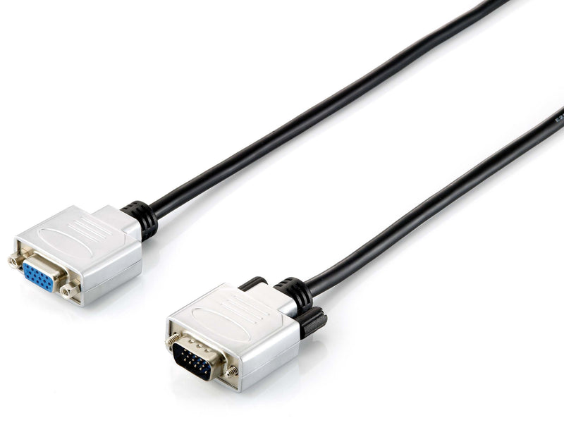 Equip VGA Kabel Verl. HD15 St/Bu 15.00m 1920x1080/60Hz si/sw