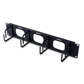 HORIZONTAL CABLE ORGANIZER 2U W/PASS THROUGH HOLES