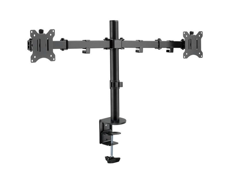 Dual Monitor mount, 17-32, steel, 360° VESA plate