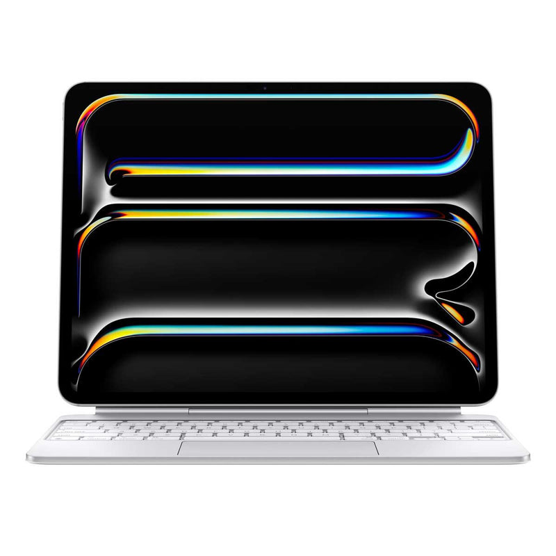 Apple Magic Keyboard - Keyboard and folio case - with trackpad - backlit - Apple Smart connector - QWERTY - UK - white