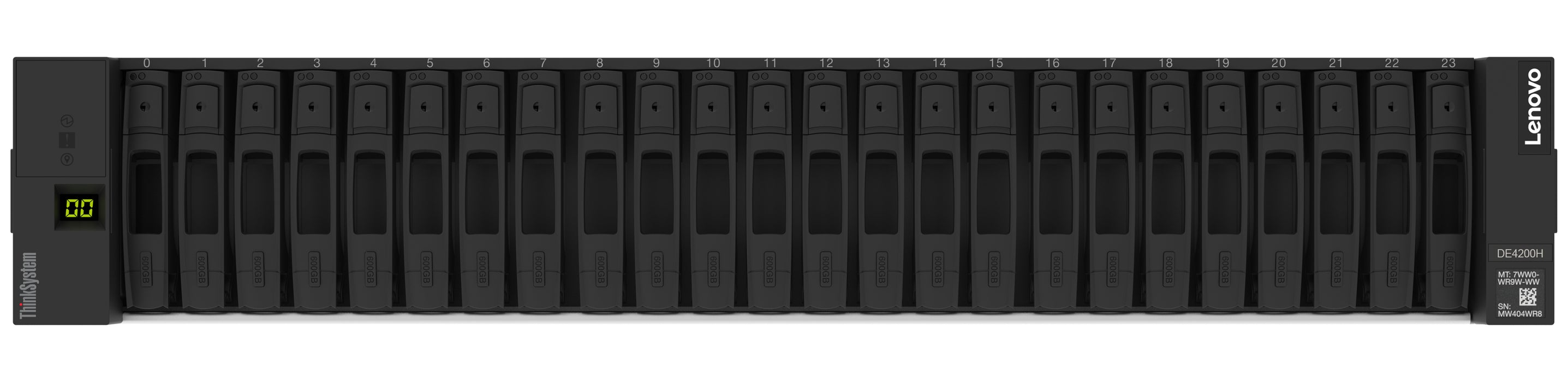 Lenovo ThinkSystem DE4200H (64GB Cache) HICless Hybrid Flash Array 2U24 SFF
