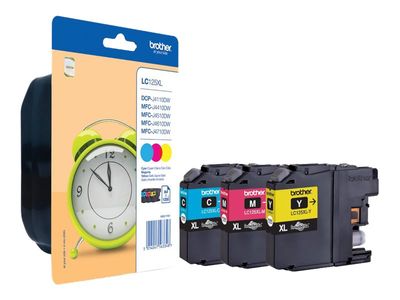 Brother Tintenpatronen LC-125XL Rainbowkit (je 1x M/C/Y)