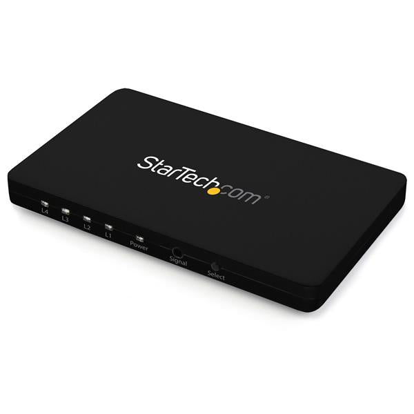 StarTech 4-Port HDMI Automatischer Video-Switch mit Aluminiumgehäuse und MHL-Unterstützung – 4K 30Hz VS421HD4K