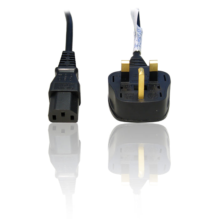 IEC C13 Lead with UK Plug