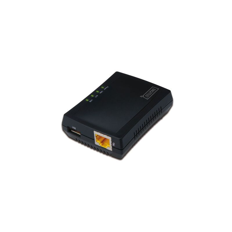 Multifunction USB Network Server, 1-port Network USB Hub, NAS, Print Server, USB 2.0, RJ45