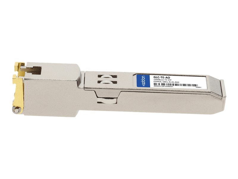 AddOn Cisco GLC-TE Compatible SFP Transceiver - SFP (mini-GBIC) transceiver module - GigE - 1000Base-T - RJ-45 - up to 100 m - for Cisco Catalyst ESS9