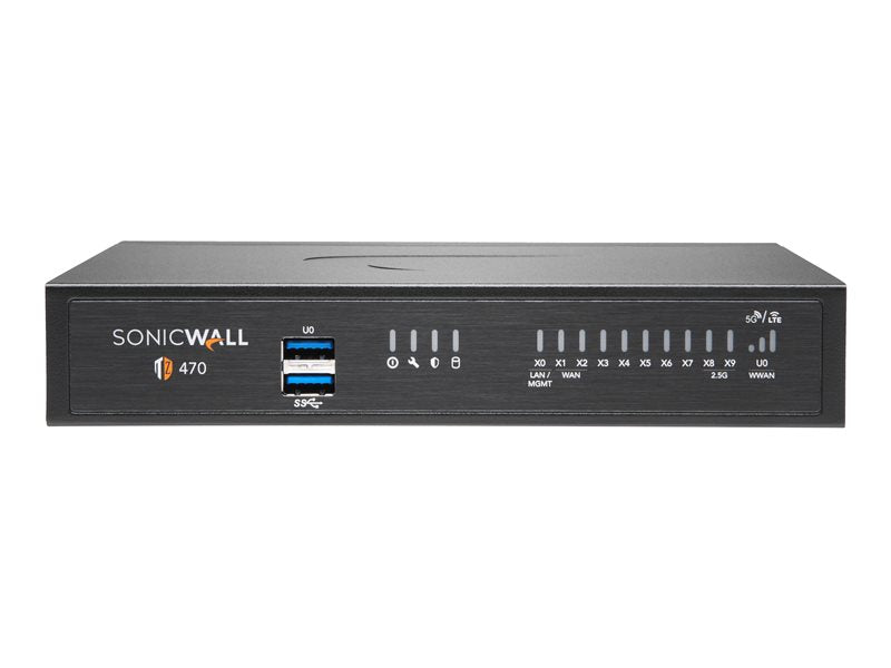 SonicWall TZ470 - High Availability - security appliance - 1GbE, 2.5GbE - desktop