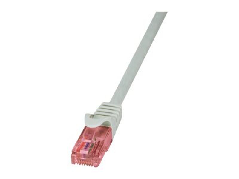 "Patch Cable Cat.6 U/UTP BC grey, 0,50m PrimeLine"