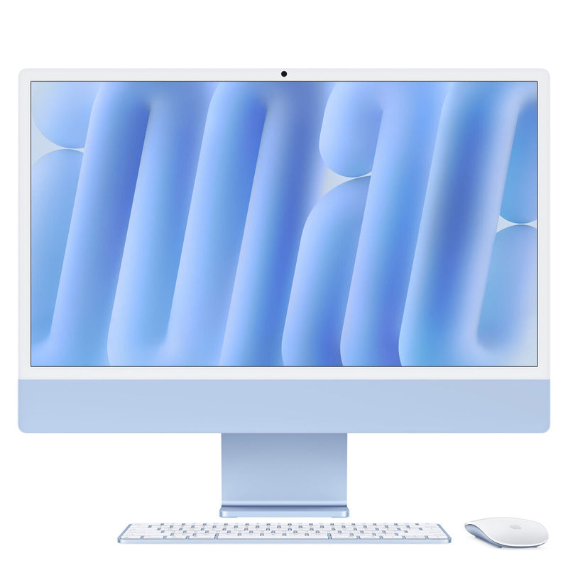 Allinone 24inch iMac with Retina 4.5K Display M4 chip with 8-Core CPU and 8-Core GPU 16GB RAM 256GB SSD Blue Z1E5