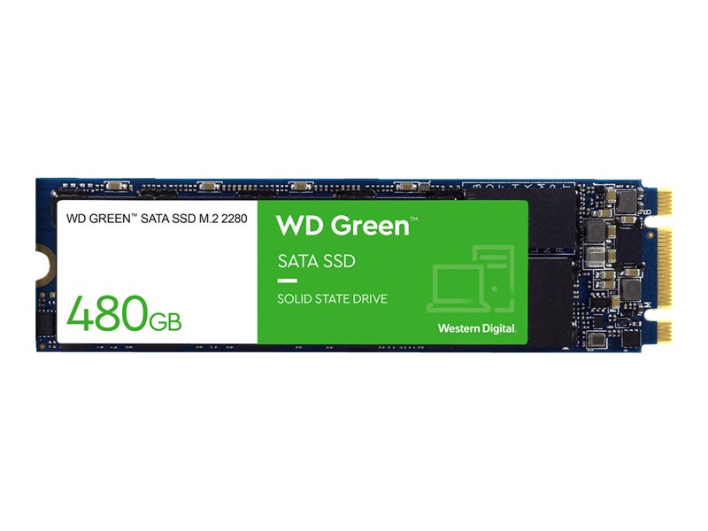 WD Green WDS480G3G0B-00BJF0 - SSD - 480 GB - internal - M.2 2280 - SATA 6Gb/s