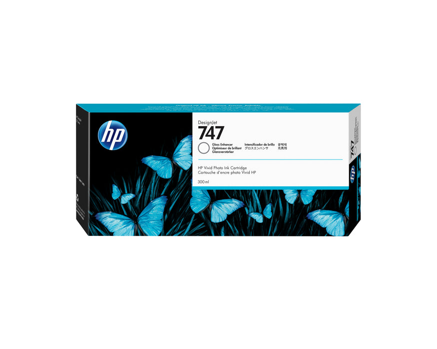 HP 747 - 300 ml - gloss enhancer - original - DesignJet - ink cartridge - for DesignJet Z9+ PostScript, Z9+dr, Z9+dr PostScript