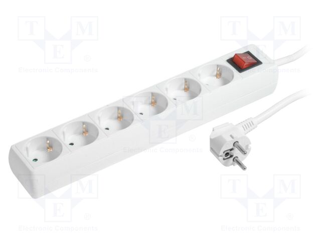 Logilink Steckdosenleiste 6-fach,1,5m 250V/16A