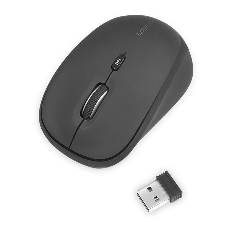 Mouse, Wireless 2.4G, 3-button, DPI Switch, black