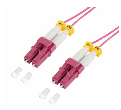 Logilink Super slim OM4 fiber patch cord LC-LC duplex, 3.0 m