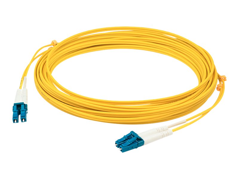 AddOn - Patch cable - LC/UPC single-mode (M) to LC/UPC single-mode (M) - 3 m - fibre optic - duplex - 9 / 125 micron - OS2 - halogen-free - yellow - f