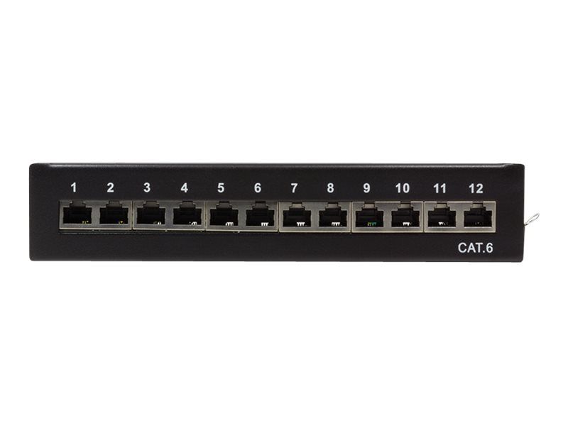 Patchpannel Desktop 12 Port Cat6 STP black LogiLink