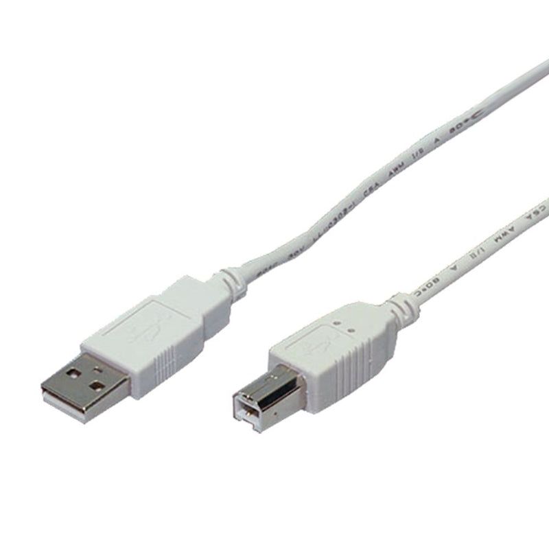 LogiLink USB Kabel, USB 2.0, 2x , grau