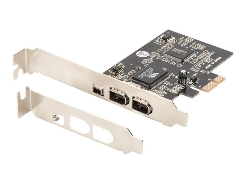 DIGITUS 1 x PCI Express Karte, Firewire 1394a (2+1 Port)