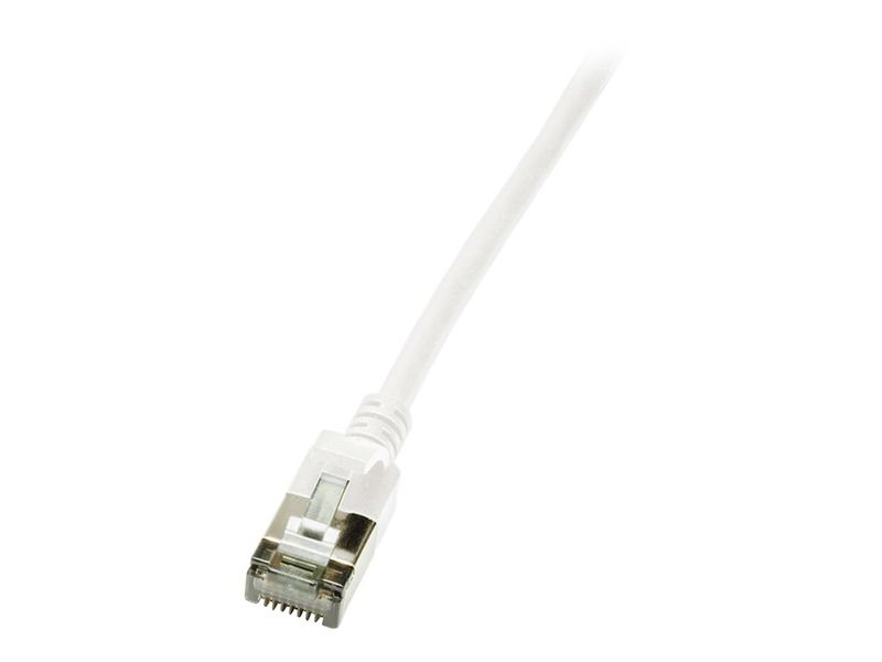 Logilink Patch cable Cat.6A TPE SlimLine white 1,0m