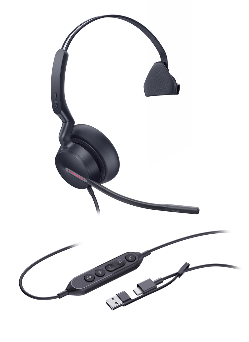 Yealink Headset UH46 Mono USB-C/A