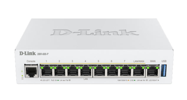 D-Link DBR-600-P - Wireless router 8-port switch - 2.5GbE, 1GbE