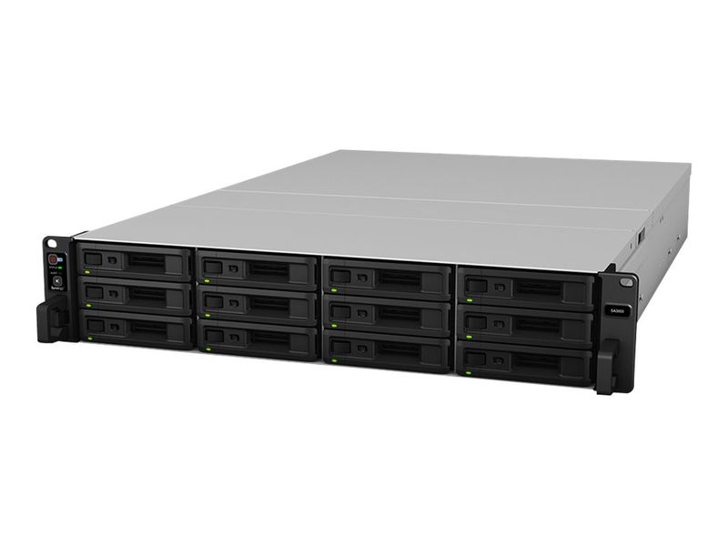 Synology SA3600 - NAS server - 12 bays - rack-mountable - SATA 6Gb/s / SAS - RAID RAID 0, 1, 5, 6, 10, JBOD, 5 hot spare, 6 hot spare, 10 hot spare, 1