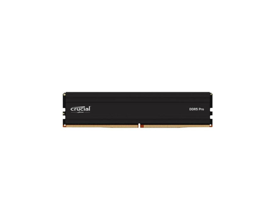 Crucial Pro - DDR5 - module - 32 GB - DIMM 288-pin low profile - 5600 MT/s / PC5-44800 - CL46 - 1.1 V - unbuffered - on-die ECC - matte black