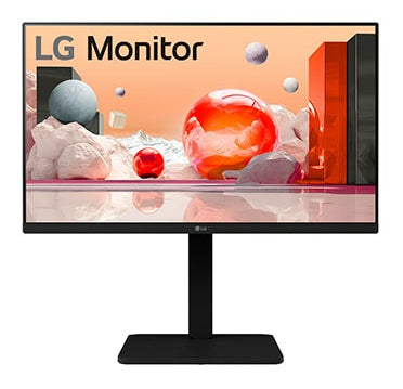 LG 24BA450-B - LED monitor - 24" (23.8" viewable) - 1920 x 1080 Full HD (1080p) @ 100 Hz - IPS - 250 cd/m² - 1300:1 - 5 ms - HDMI, VGA, DisplayPort -