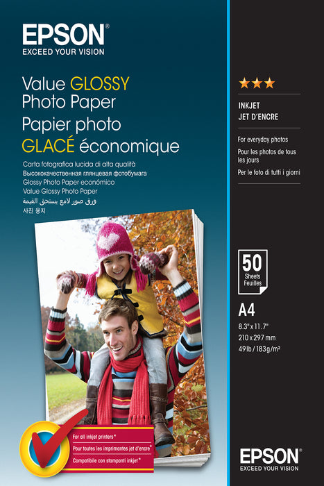 Value Glossy Photo Paper A4 50 sheet