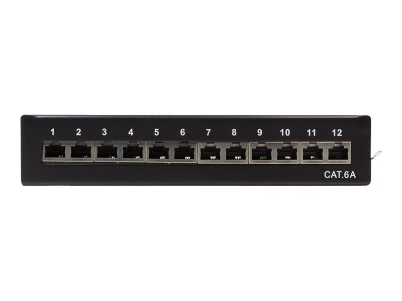Patchpannel Desktop 12 Port Cat6A STP black LogiLink