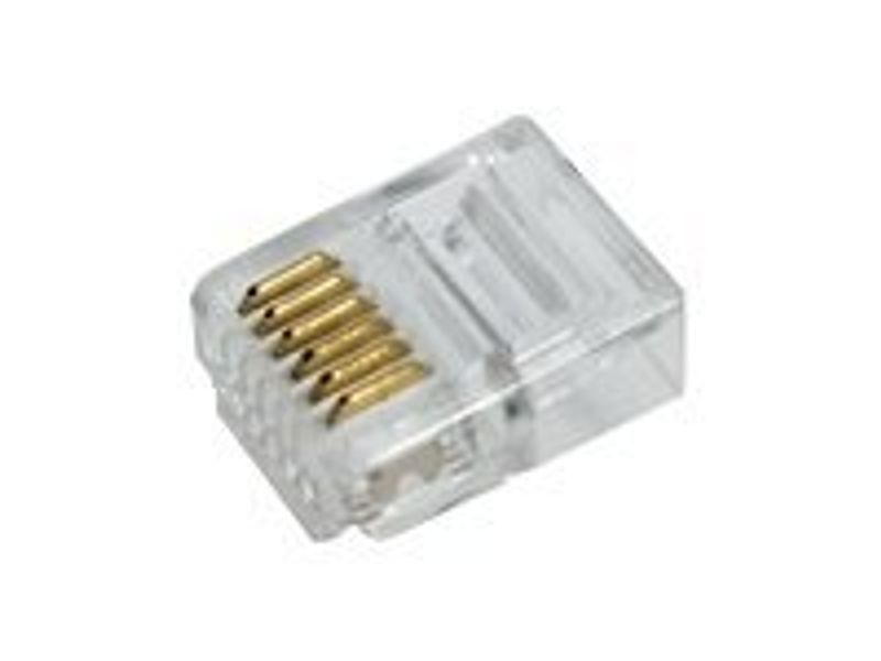 Logilink Modular Plug RJ12 6P6C unshielded, 100 pcs.