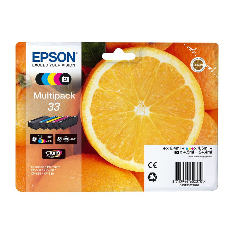 Epson Tinte 33 5er-Pack black + color T3337