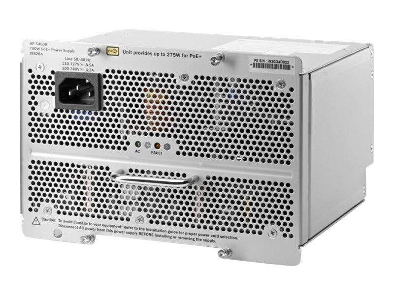 Power supply (Plug-in module) - 700 Watt - UK - for HP 5406R, 5406R zl2, 5412R, 5412R zl2