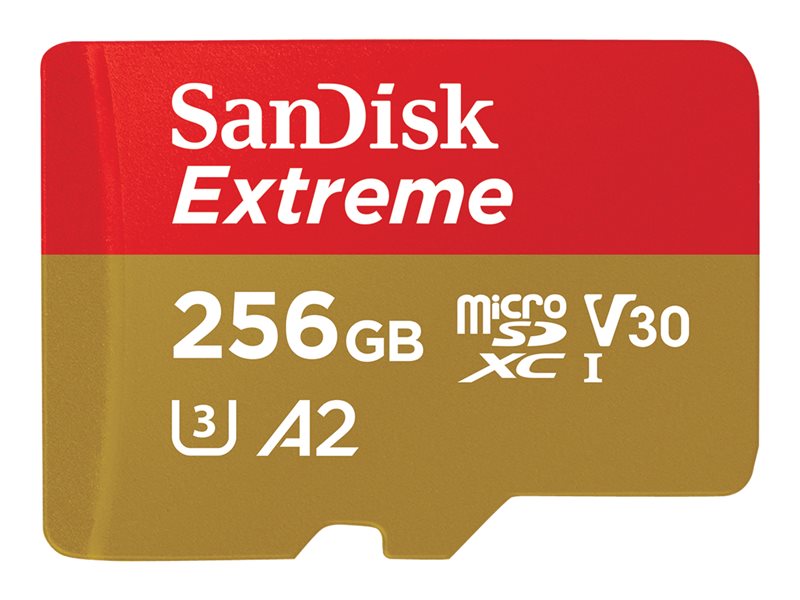 SanDisk Extreme 256 GB MicroSDXC UHS-I Class 10