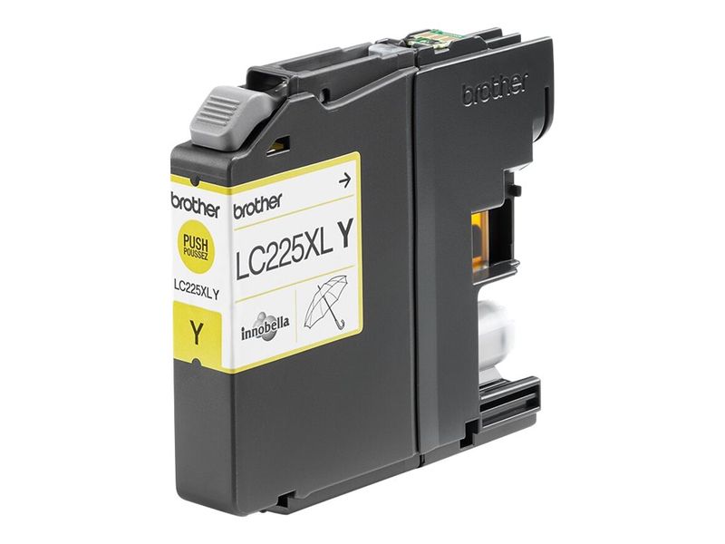 Brother Tinte LC-225XL-Y Gelb bis zu 1.200 Seiten nach ISO/IEC 24711
