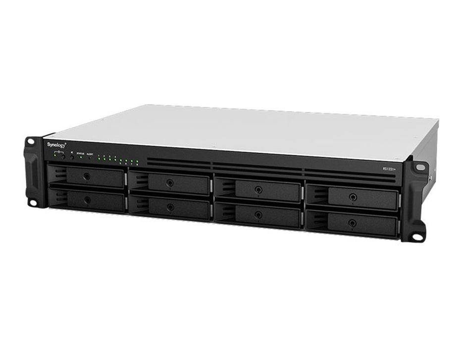Synology RackStation RS1221RP+ - NAS server - 8 bays - rack-mountable - SATA 6Gb/s - RAID 0, 1, 5, 6, 10, JBOD, 5 hot spare, 6 hot spare, 10 hot spare