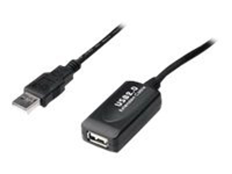 USB 2.0 Repeater Cable USB A male / A female, Length 15m