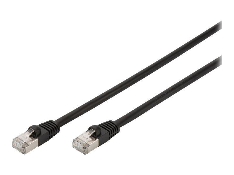 DIGITUS Patchkabel Cat6 S/FTP 2xRJ45 10.0m schwarz Outdoor